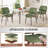 PU Leather Upholstered Dining Chairs With Stitched Detailing And Soft Padding - Perfect Side Chairs For Dining Rooms, Kitchens, And Living Rooms.-93037761