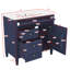Meuble-lavabo de 36 pouces avec lavabo sur le dessus, armoire de rangement moderne, 2 tiroirs et tiroir supplémentaire-47268189-47268190