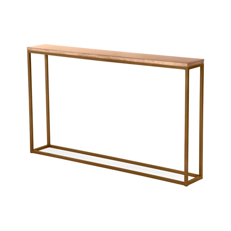 Chaplin 54'' Solid Wood Top Console Table, Harvest, Brentwood