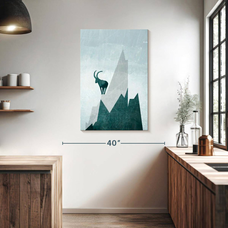 Brampt Blue Mountain Goat, 39" H x 26" W