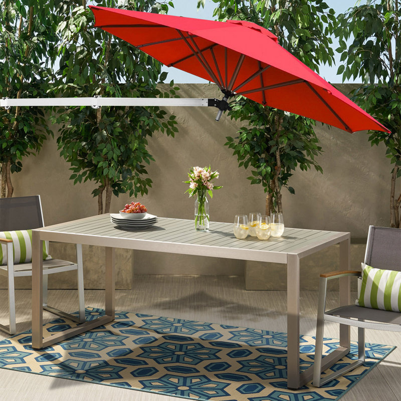 Parasol mural 8 pi Bordelon, Rouge