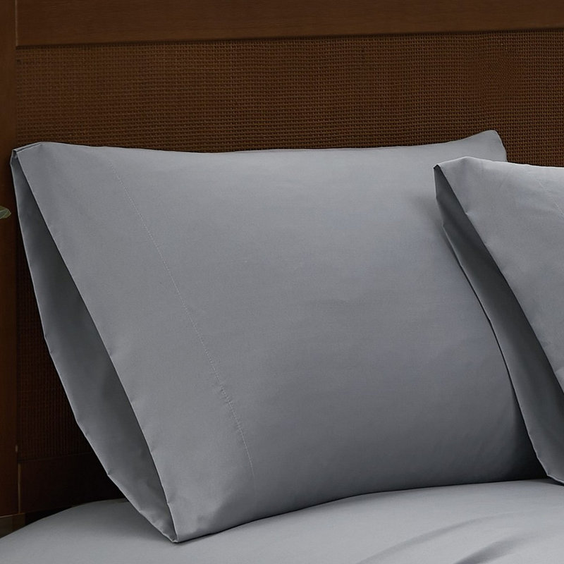 Ensemble de draps London Fog, Ensemble de draps pour très grand lit divisé + d, Gris