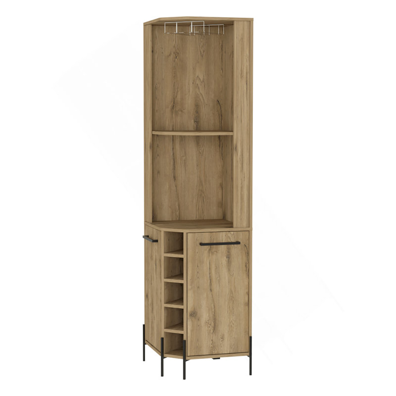 Armoire de bar 5 tablettes Macadamia