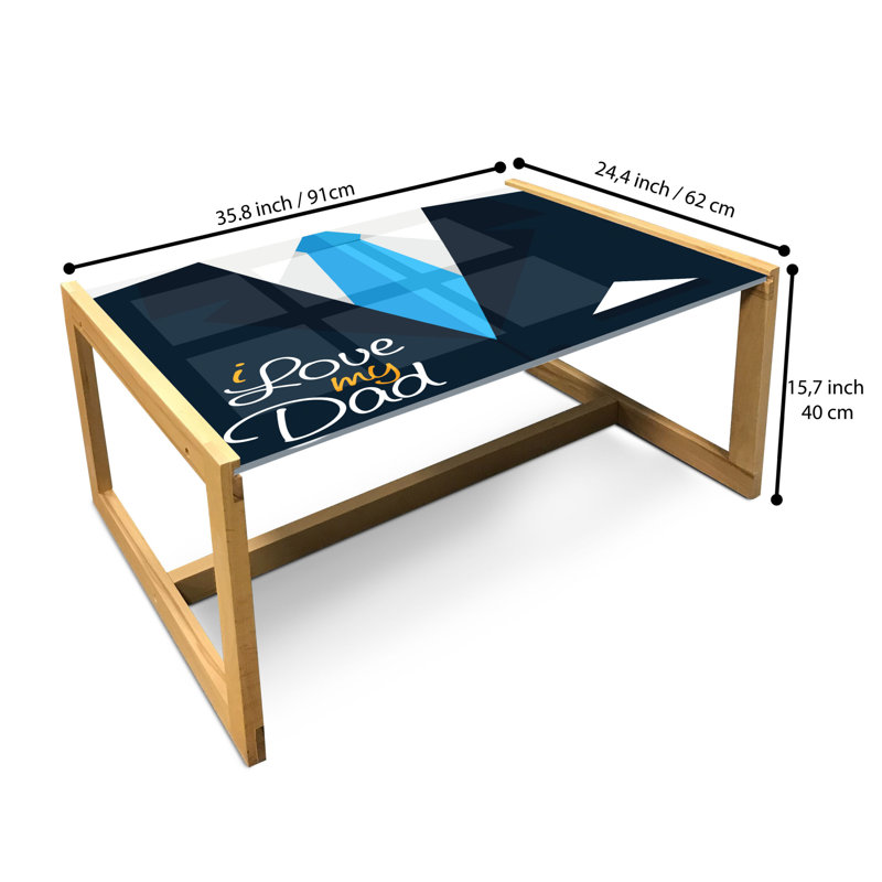 Jamiann Trestle Coffee Table, 40cm H x 91cm W x 62cm D