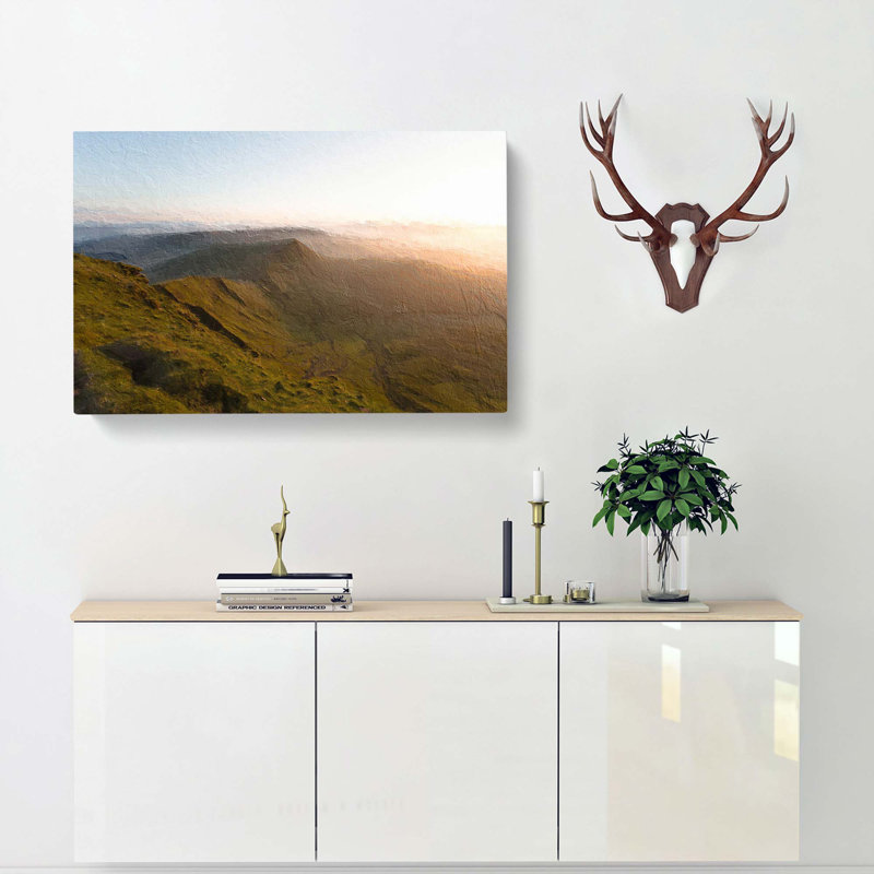 Pen Y Fan In The Brecon Beacons Wales - Wrapped Canvas Print, 35cm H x 50cm W x 3cm D