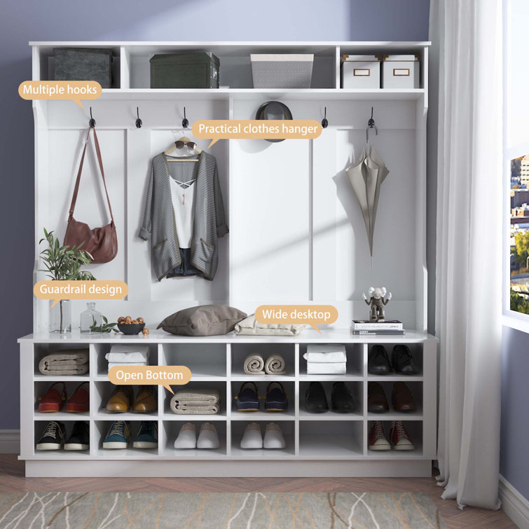 Hall Tree with Bench and Shoe Storage Latitude Run