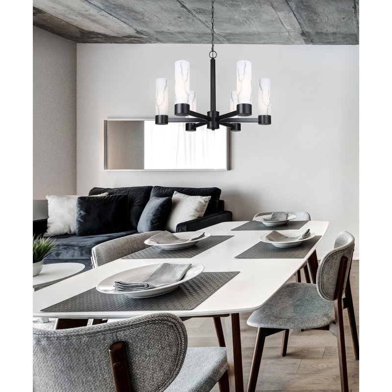 Jaqueze 6 - Light Dimmable Classic / Traditional Chandelier