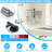 6 Arms Towel Bar, Space Saving Swing Out Towel Rack