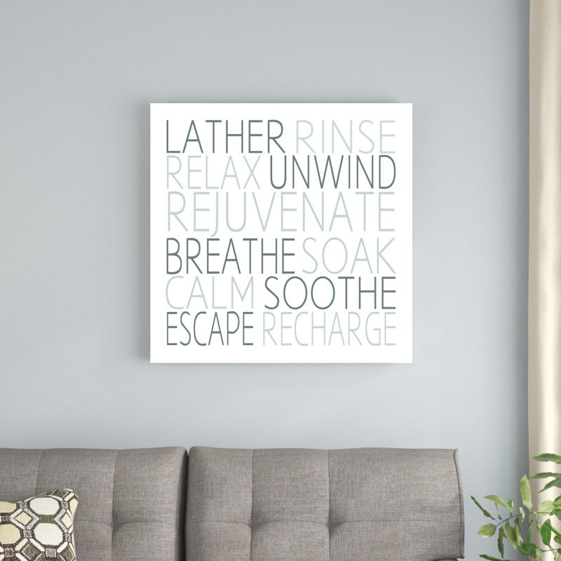 " Spa Words ", 30" H x 30" W