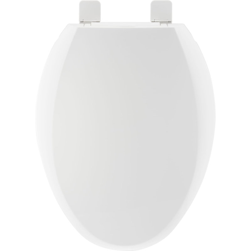 Elongated Toilet Seat and Lid, White