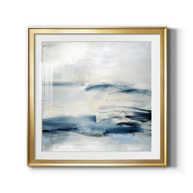 Adrift - Reproduction d'art sur toile encadrée, Papier encadré doré, H 34,5 po x l 34,5 po x P 1,5 po