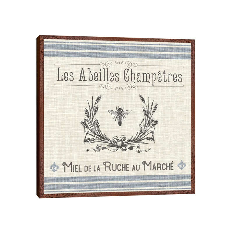 French Farmhouse III - Print on Canvas, 45.72 cm H x 45.72 cm W, Classic Brown Wood Framed