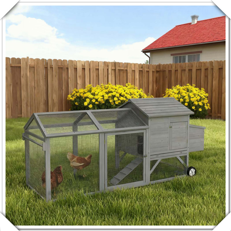 Cage à poules en bois