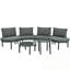 Ensemble de canapé d'extérieur 6 pièces avec 2 tables basses High-Low-640992522