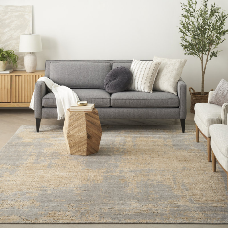 Grete Abstract Handmade Area Rug, Rectangle 297 x 419 cm
