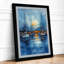 Harbor at Dusk Coastal Framed Print-99528486-99528488
