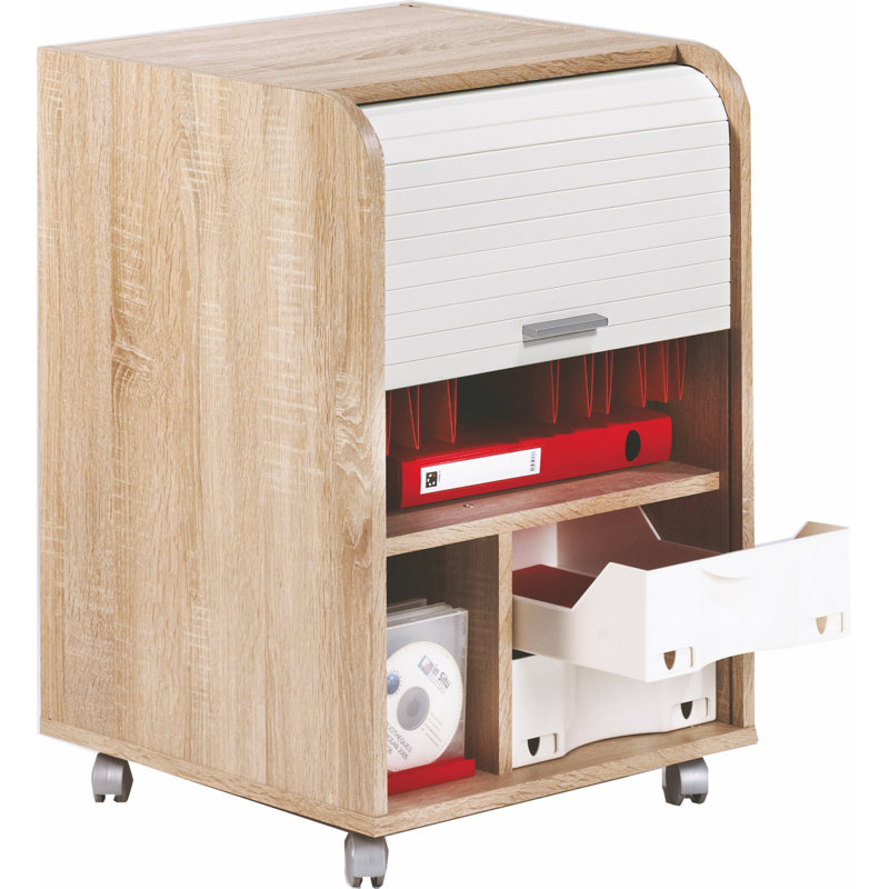 Aszia 2 -Drawer, Oak/White