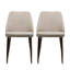 Chaise de salle à manger élégante recouverte de tissu de blé avec pieds en fer, 19,34 po Profondeur x 24,13 po de largeur, 34,02 po de hauteur, 12,48 lb de couleur populaire et 19,34 po