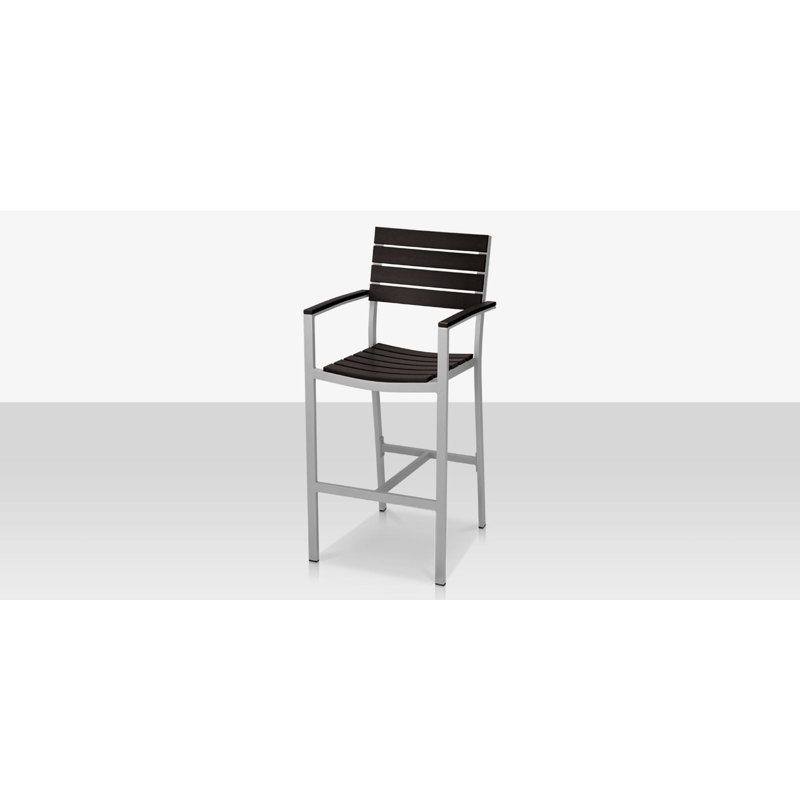 Vienna Metal Outdoor 30'' Bar Stool, Black