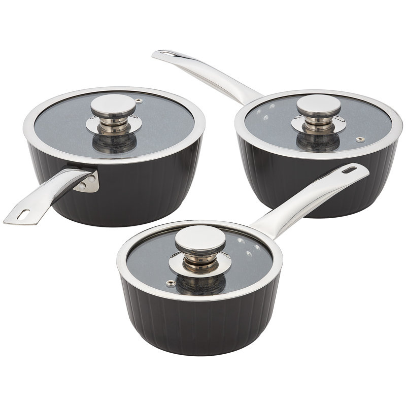 Judge Evertough, 3 Piece Saucepan Set, Non-Stick