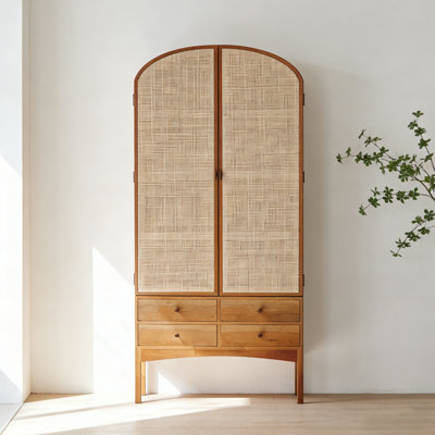 Brown living room cabinet