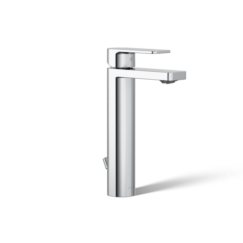 Parallel™ Tall Single-Handle Bathroom Sink Faucet, Single-Hole Faucet with Pop-Up Drain, 1.2 GPM, Brushed Bronze, 1