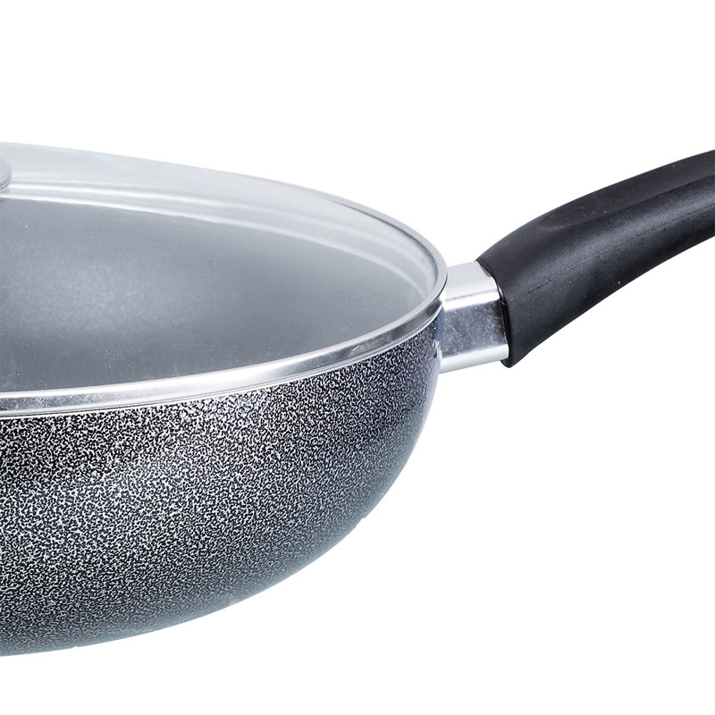 Brentwood 12'' Non-Stick Stainless Steel Wok with Lid