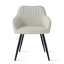 7-Piece Modern Oval Dining Table Set With Upholstered Arm Chairs-131080799