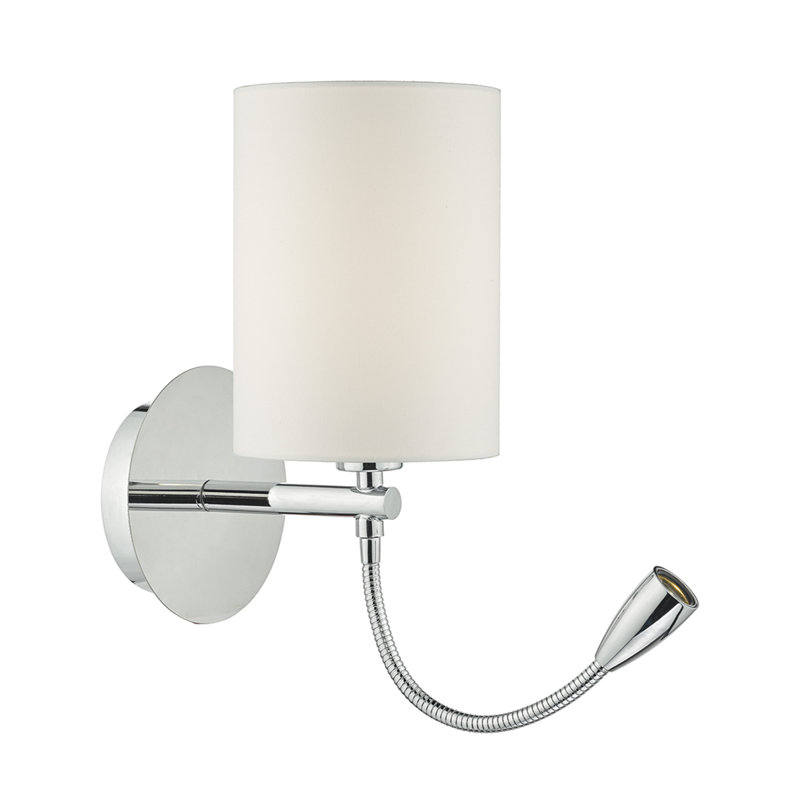 Wolcott LED Swing Arm Sconce, Polished Chrome