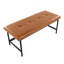 Banc en métal noir et similicuir-359438423