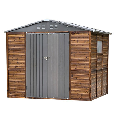 Abri de jardin 1,8 x 2,4 m - Abri élégant et ventilé en bois de cèdre avec évents extérieurs