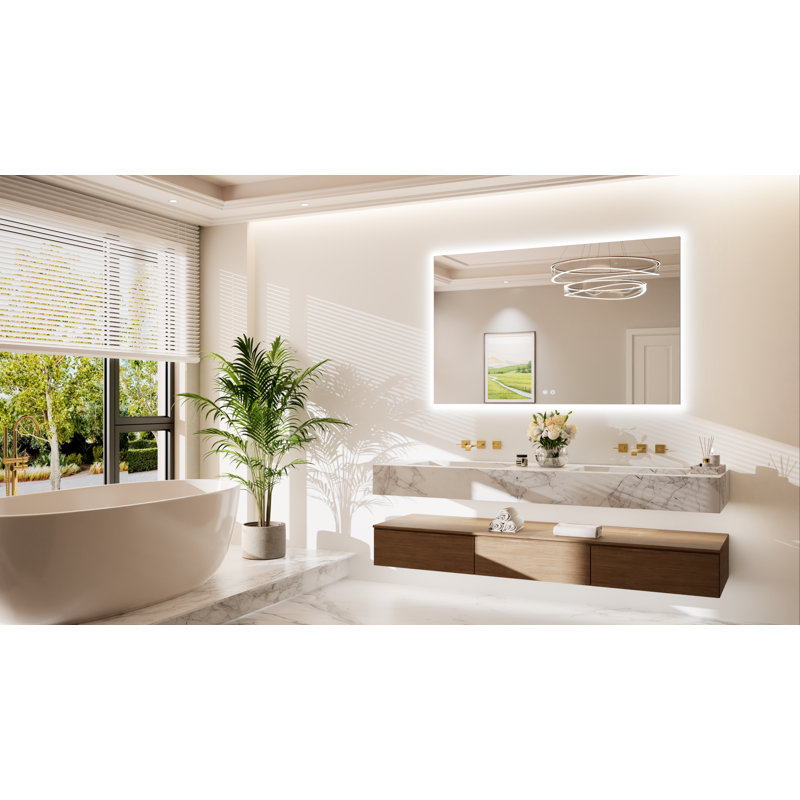 Armadale Backlit LED Anti-Fog Bathroom Mirror, 30" x 48"