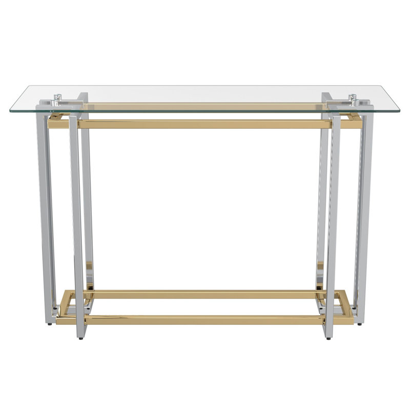 Console Scott en argent et or