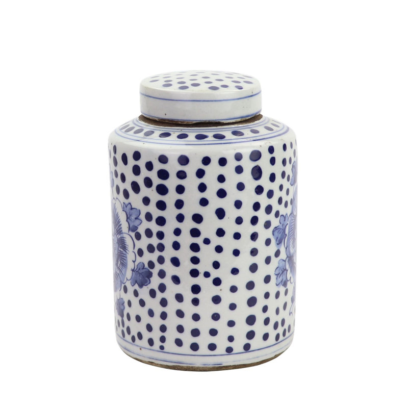 Petit pot 1 qt. mini-pivoine à points