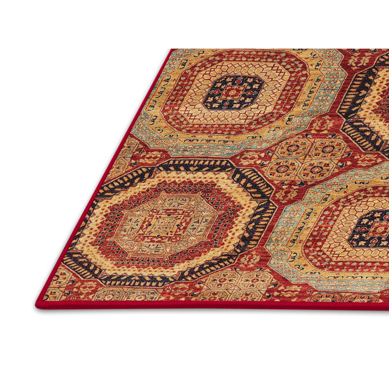 Tapis abstrait à motif abstrait moderne, Rectangle 5 pi x 8 pi