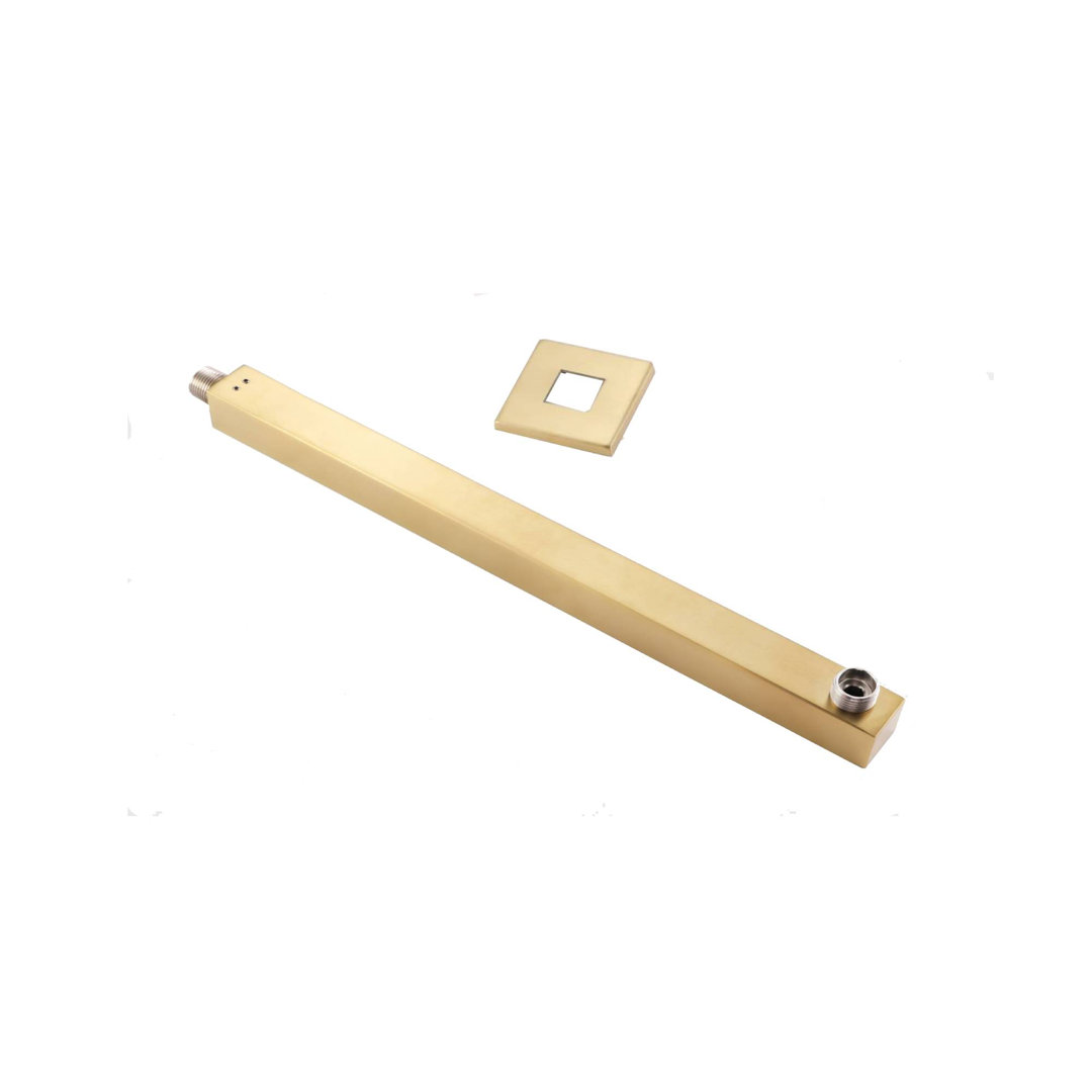 22 Inch Wall Mounted Shower Arm Chrome With Flange Wonderland America 