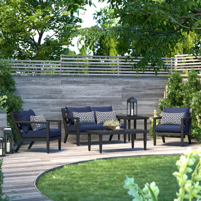 Marla Northridge 5 Piece Sofa Seating Group with Sunbrella® Cushions