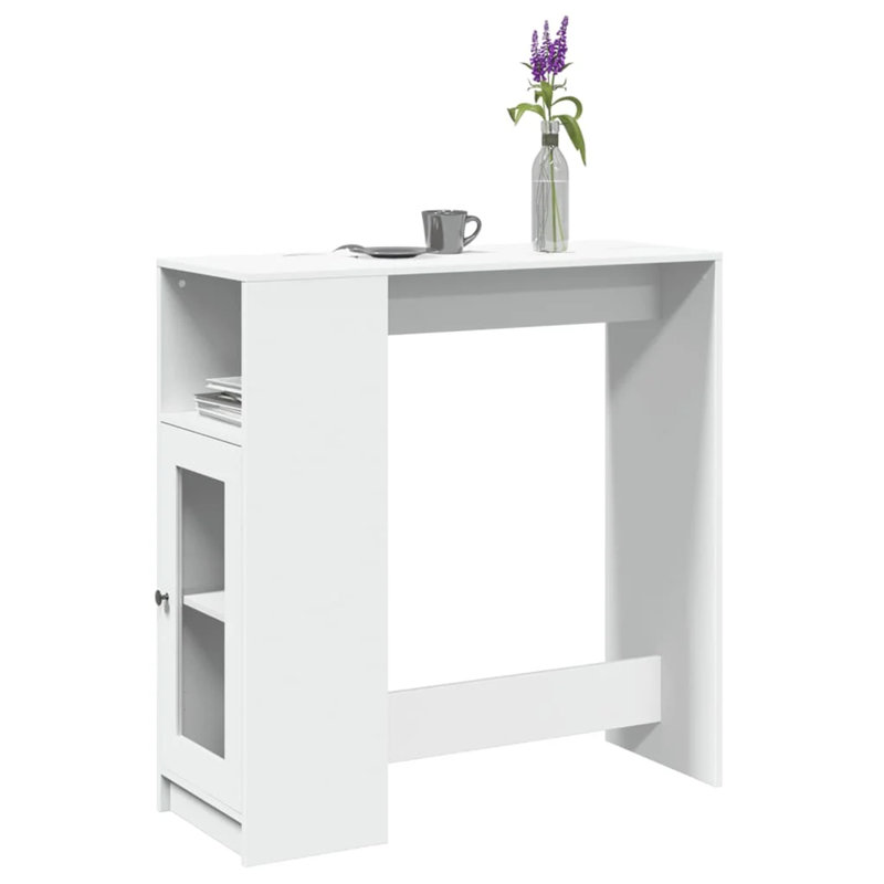 Siver Dining Table, White