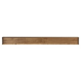 Modern Ember Autumn Floating Maple Wood Fireplace Mantel Shelf - With Angled Corner Accents