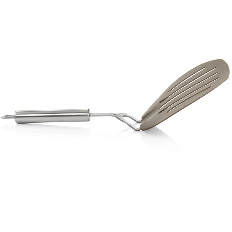 Martha Stewart Nylon Taupe Slotted Pancake Turner