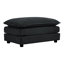 Chaise de salon - Chenille noire, structure en bois massif, éponge haute pour une utilisation confortable et relaxante