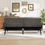 Modern Upholstered Living Room Set With Wooden Legs & Convertible Backrest-122447319-122447313