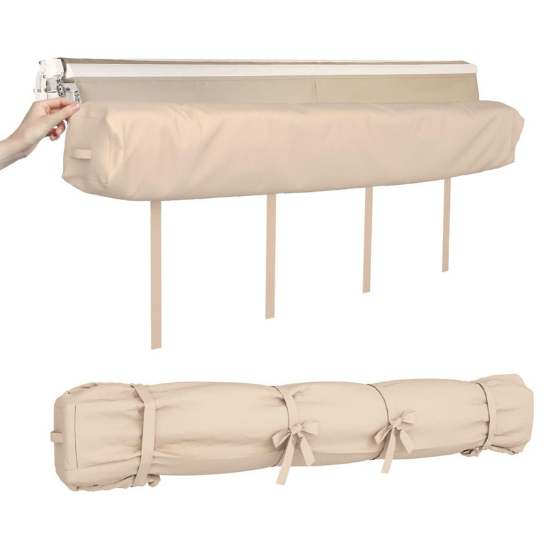 Housse de protection pour auvent rétractable toutes saisons, H 12 po x l 118 po x P 8 po