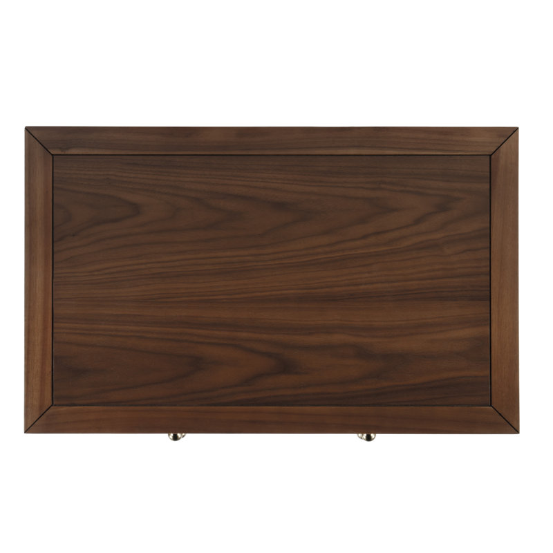 Nora 2-Drawer Wide Nightstand, Walnut