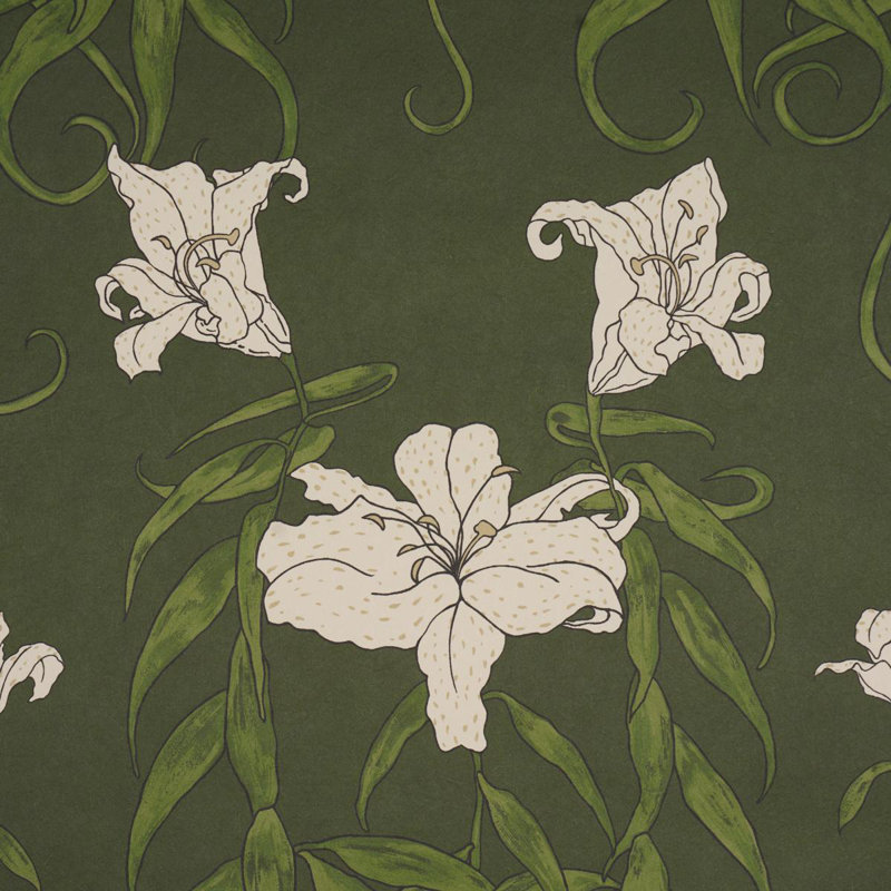 Papier peint Schumacher X Lady Lilith, Vert