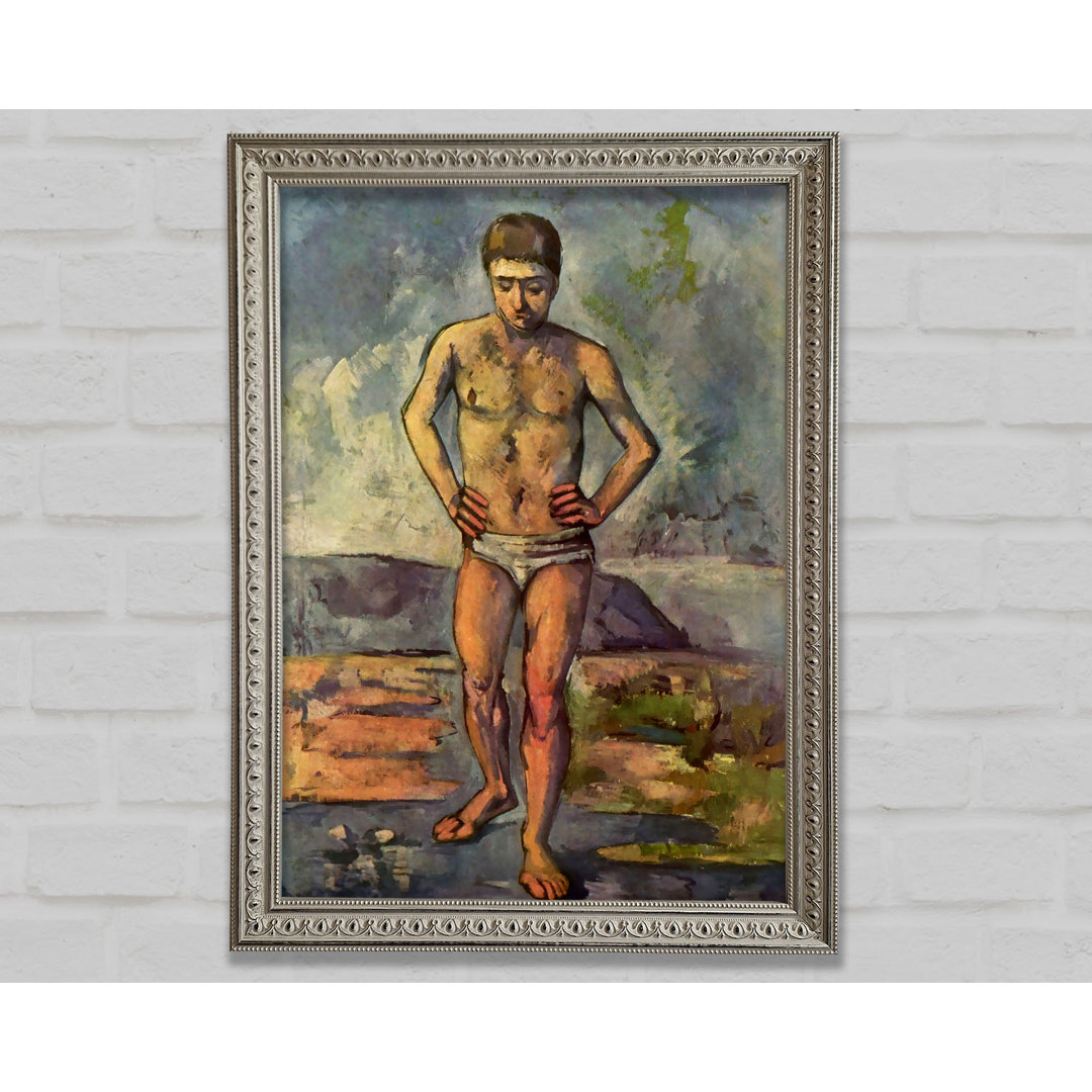 Ein Schwimmer von Paul Cezanne - Einzelne Bilderrahmen Kunstdrucke