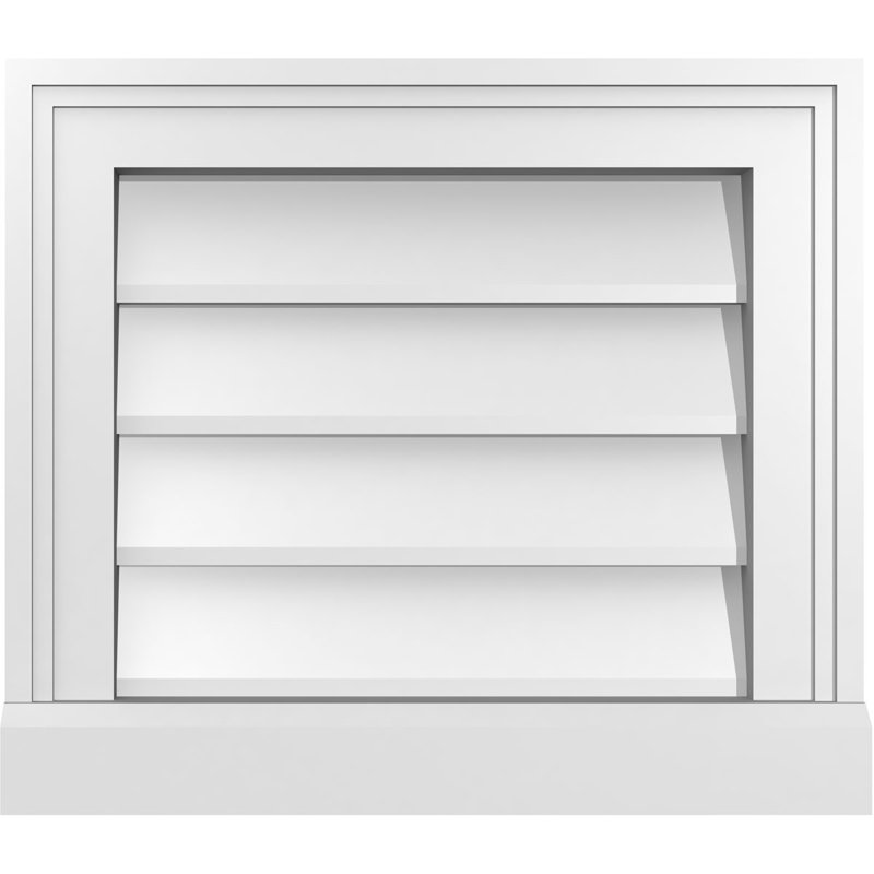 Cadre de seuil Brickmould, brun clair apprêté, H 14 po x l 16 po x P 2 po