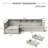 Twin Size Day Bed For 2, L- Shape Twin Size Bed Frame With Storage 3 Drawers,  Wooden Corner Bed With Bookshelf, Corner Bed Frame For Bedroom, Living Room,White-184118873