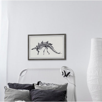 Brooker Big Stegosaurus Skeleton Framed Print