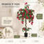 Artificial Bougainvillea Tree in Pot, Faux Flowering Plant Indoor Outdoor-1293101062